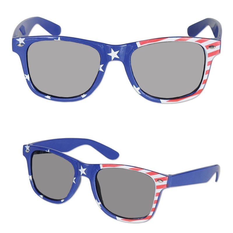 6 Pack Beistle Patriotic Glasses