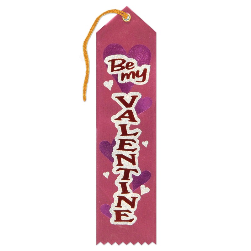 6 Pack Beistle Valentine's Day Be My Valentine Award Ribbon