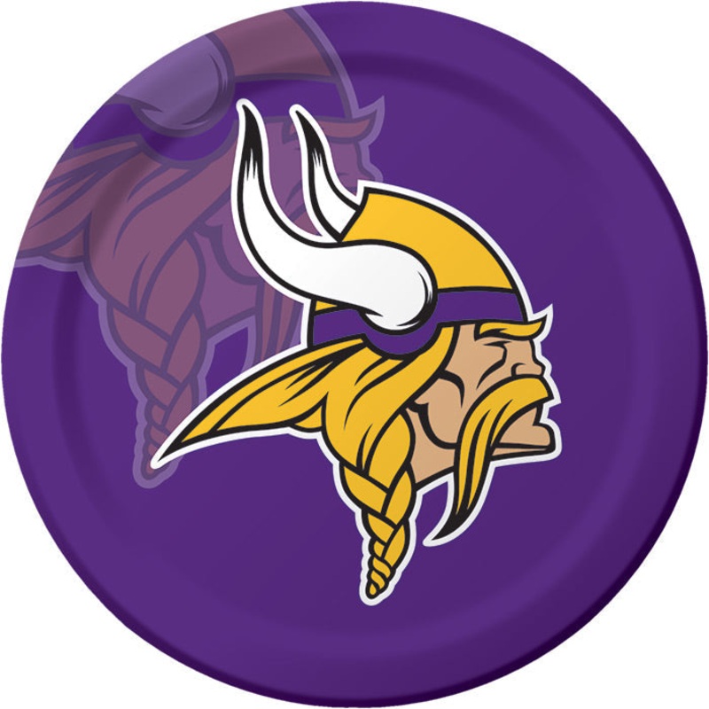96 pc Bulk Minnesota Vikings Dinner Plates