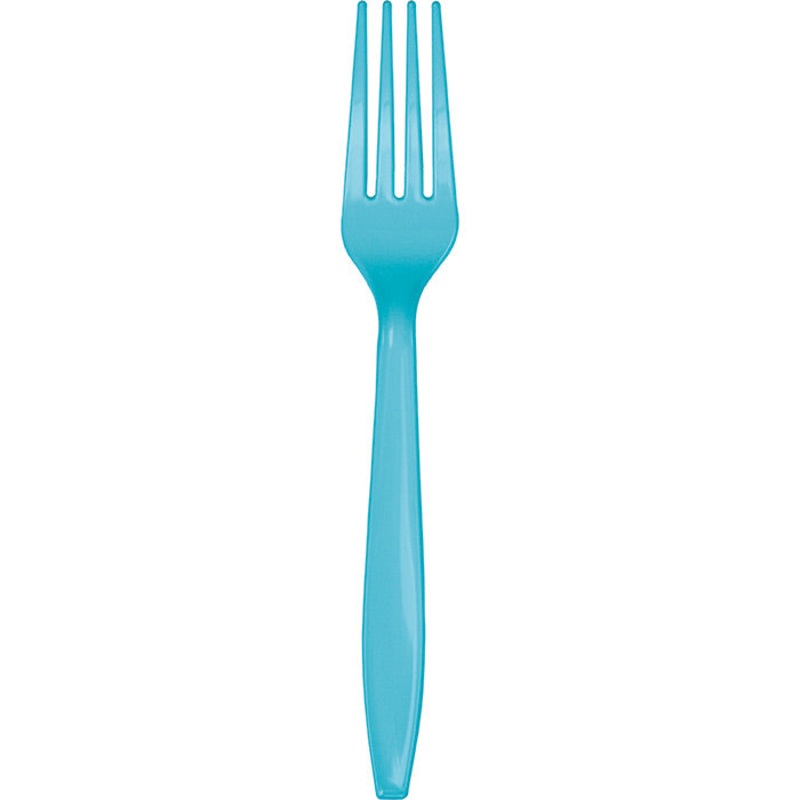 Bermuda Blue Plastic Forks (50/Pkg)
