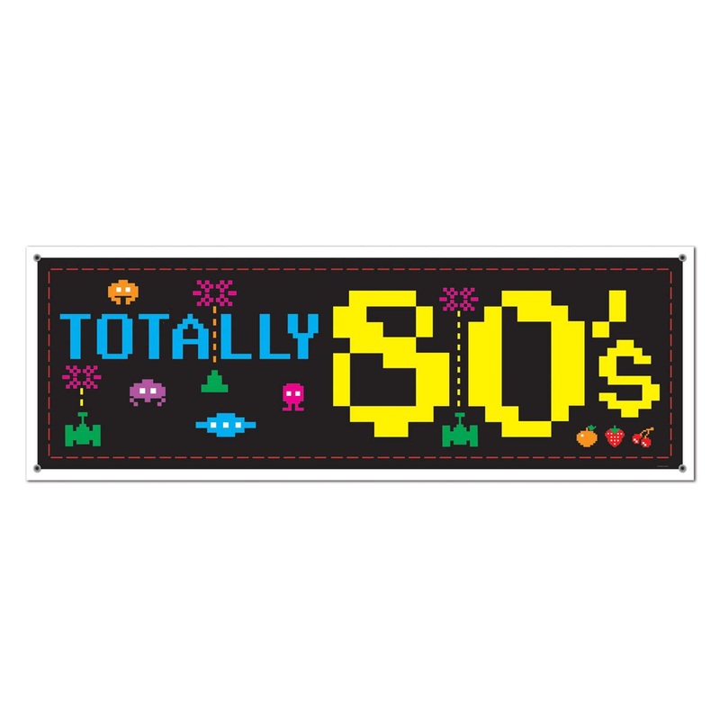 12 Pack Beistle 80's Party Sign Banner