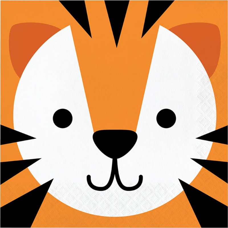 192 pc Bulk Tiger Luncheon Napkins