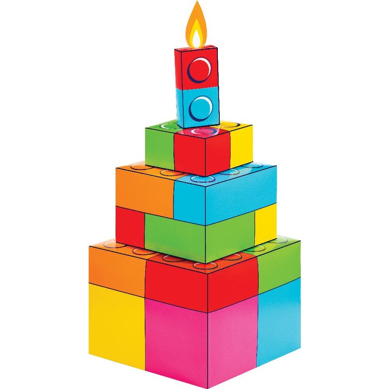 6 pc Bulk Block Bash Toy Blocks Centerpieces
