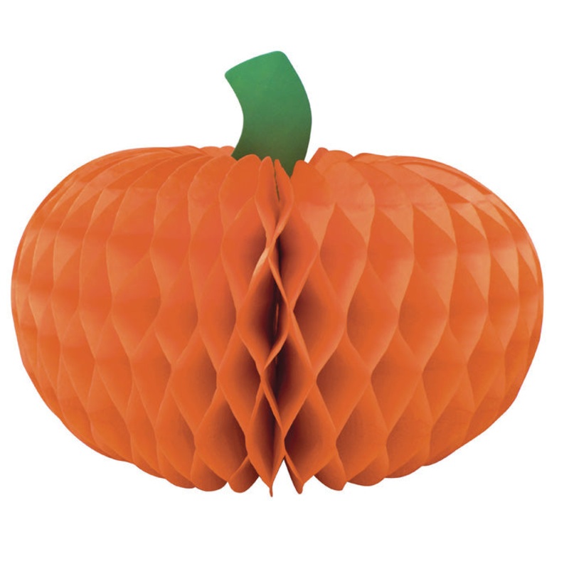 Thanksgiving Honeycomb Pumpkin Centerpiece