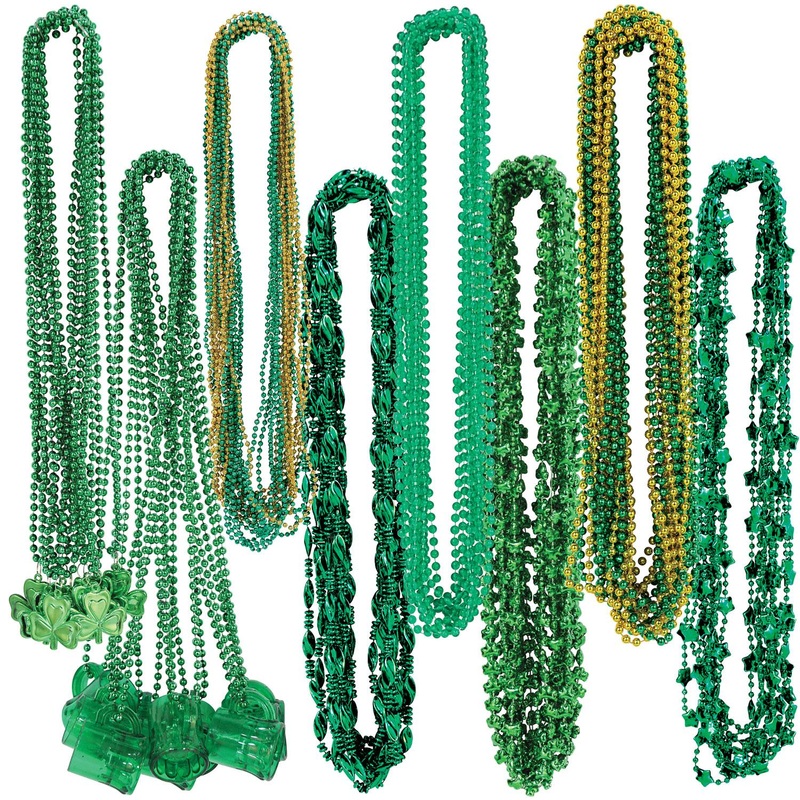 100 Pack Beistle St Patrick's Bead Assortment