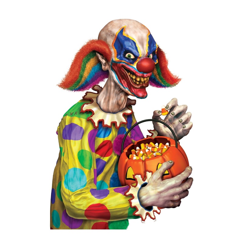 12 Pack Beistle Halloween Creepy Clown Car Cling