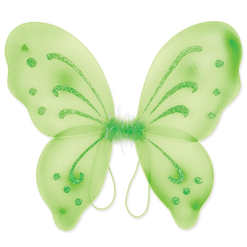 12 Pack Beistle Halloween Nylon Fairy Wings - light green