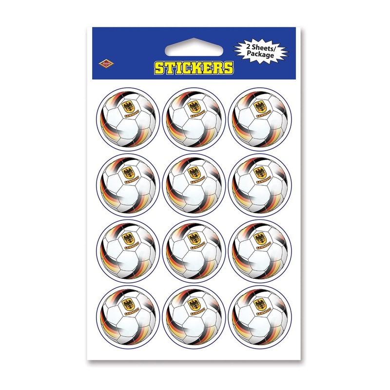 12 Pack Beistle Party Stickers - Germany 2 Sheets/Pack