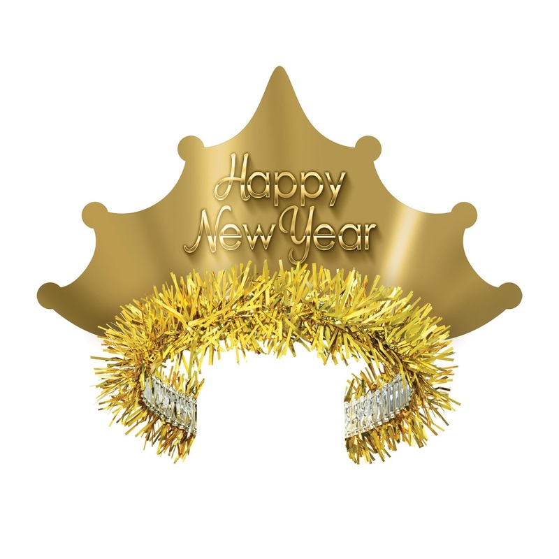 50 Pack Beistle Golden New Year Tiara