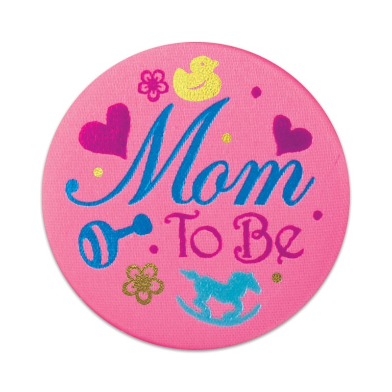 6 Pack Beistle Mom To Be Satin Button