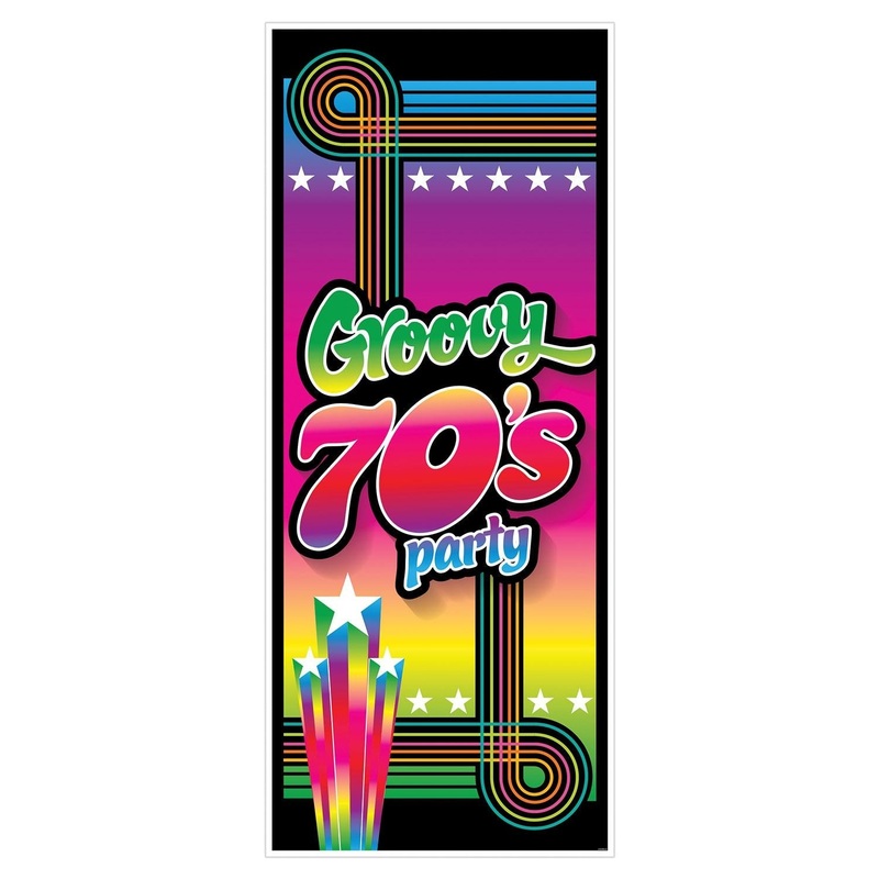 12 Pack Beistle 70's Groovy Party Door Cover