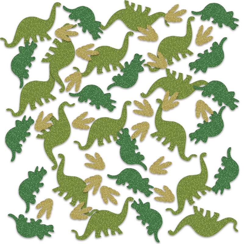 12 Pack Beistle Dinosaur Deluxe Party Sparkle Confetti (0.5 Oz/Pkg)