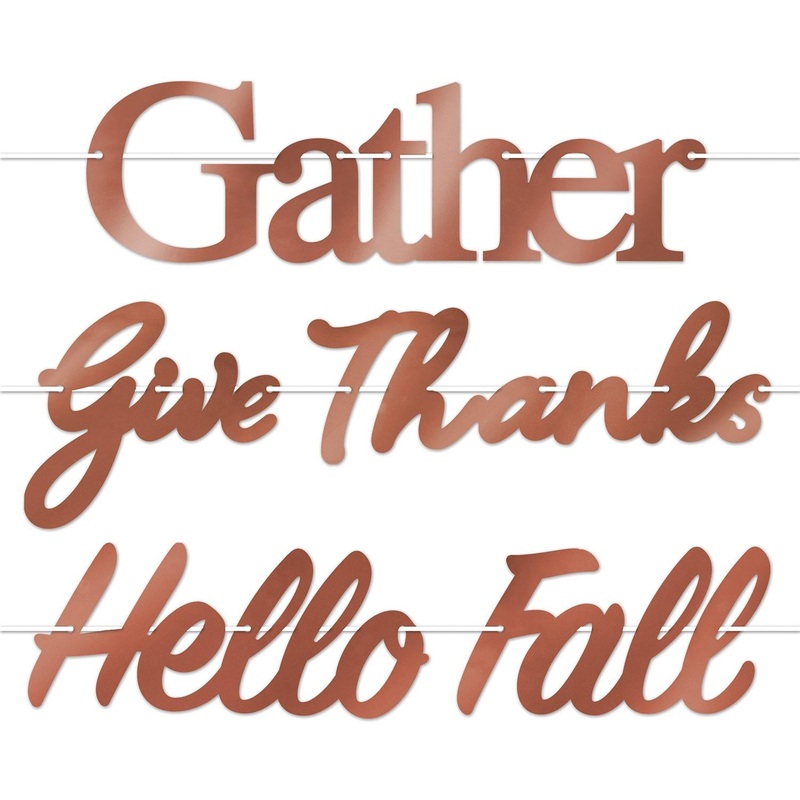 12 Pack Beistle Foil Fall Thanksgiving Streamer Set