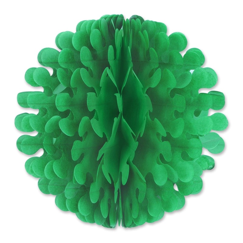 12 Pack Beistle Tissue Flutter Party Ball - green