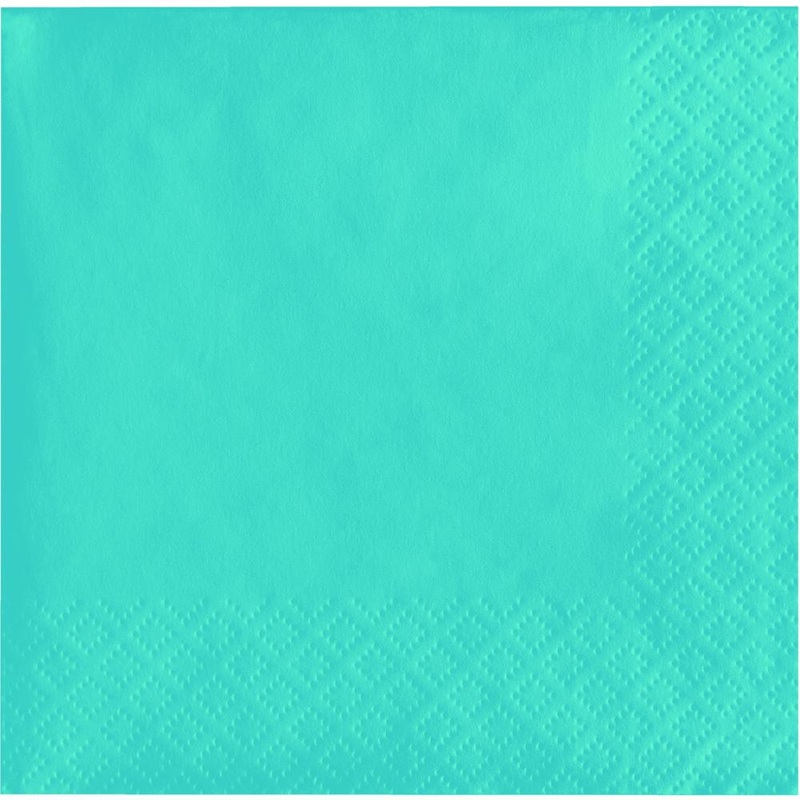 600 pc Bulk Bermuda Blue 2 Ply Beverage Napkins
