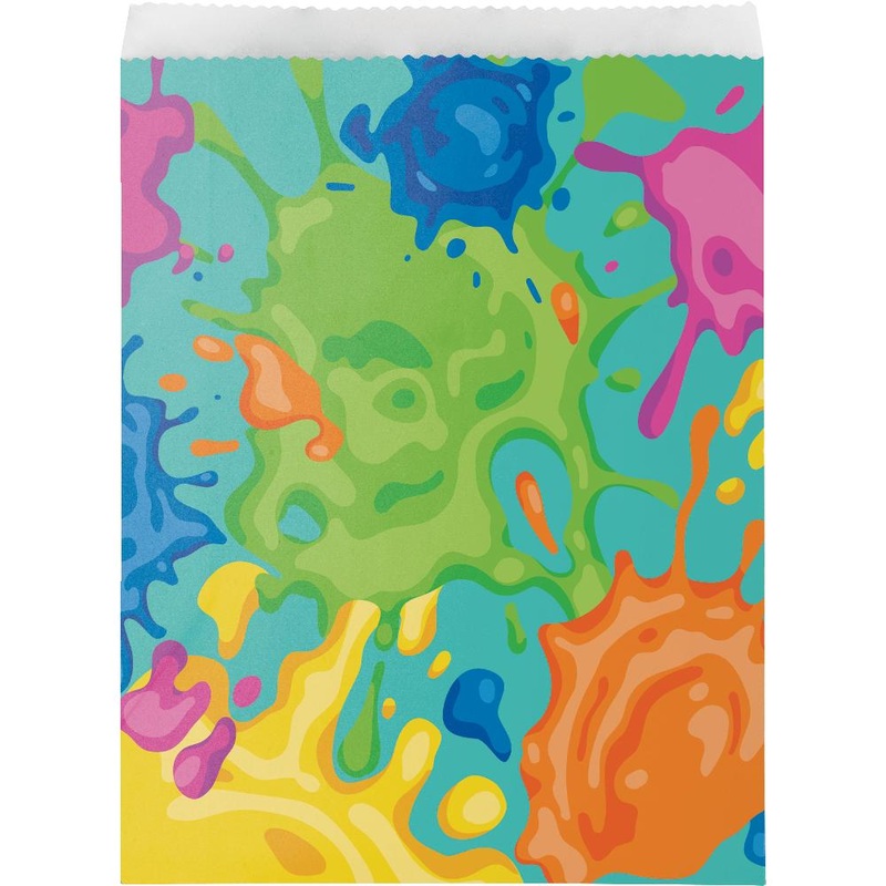 96 pc Bulk Splatter Paper Treat Bags