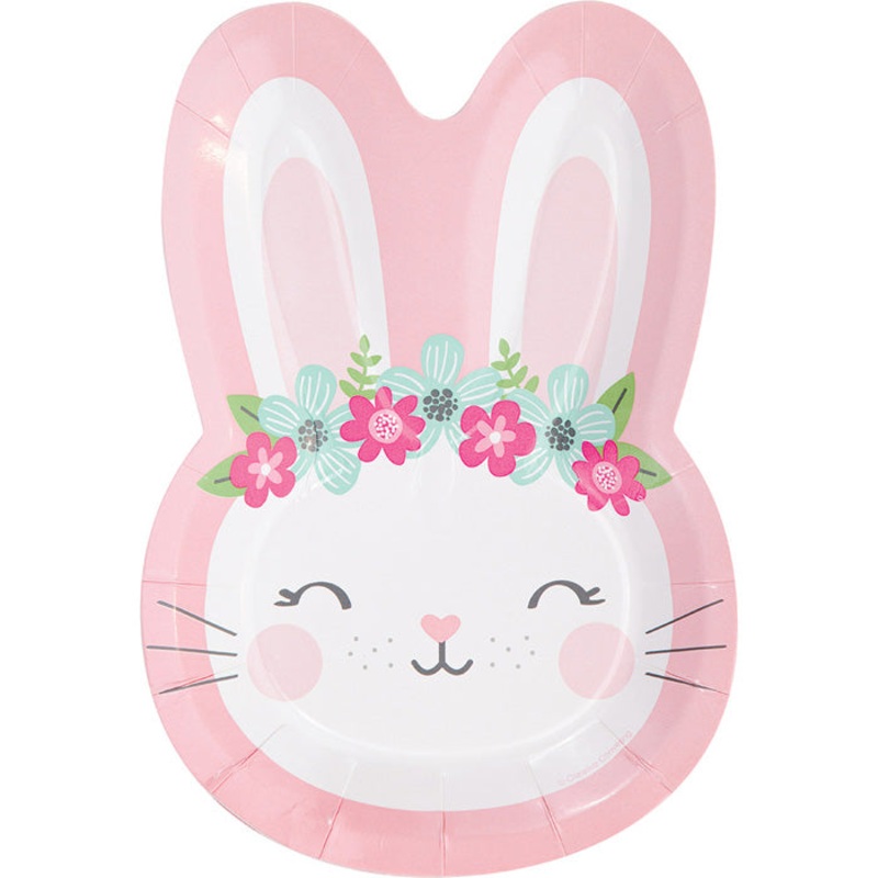 Birthday Bunny Plate (8/Pkg)