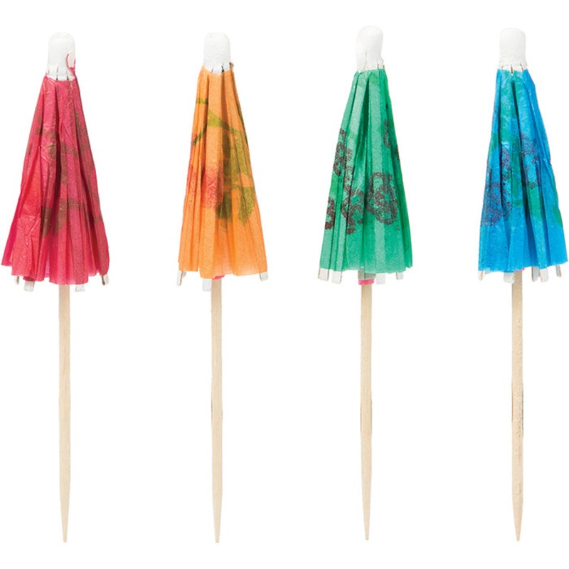 Wooden Picks, Parasol 4" (12/Pkg)