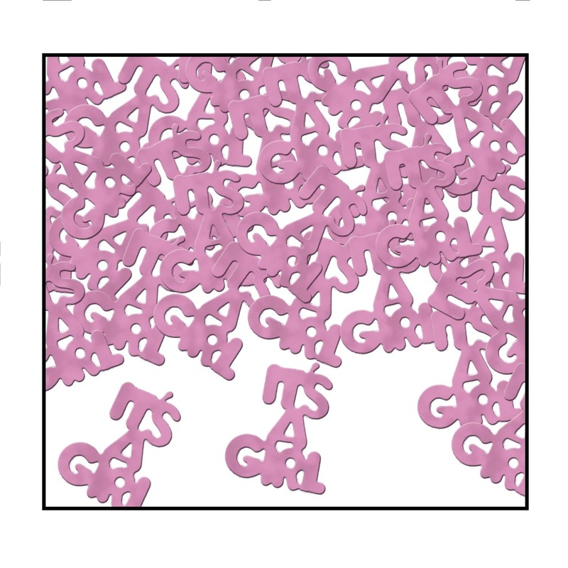 12 Pack Beistle It's A Girl Confetti- Pink