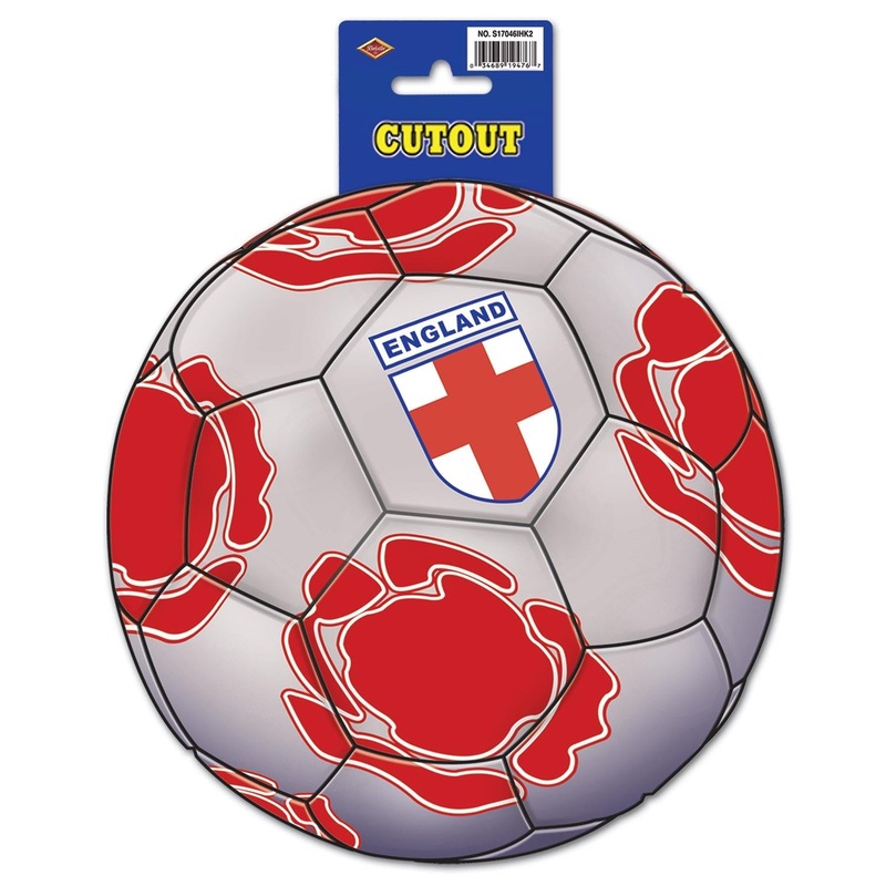 12 Pack Beistle Soccer Party Cutout - England