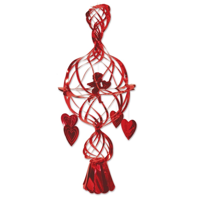 12 Pack Beistle Valentine's Day Metallic Cupid/Heart Set