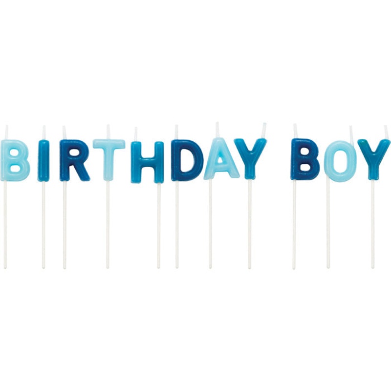 12 pc Bulk Birthday Boy Pick Candles
