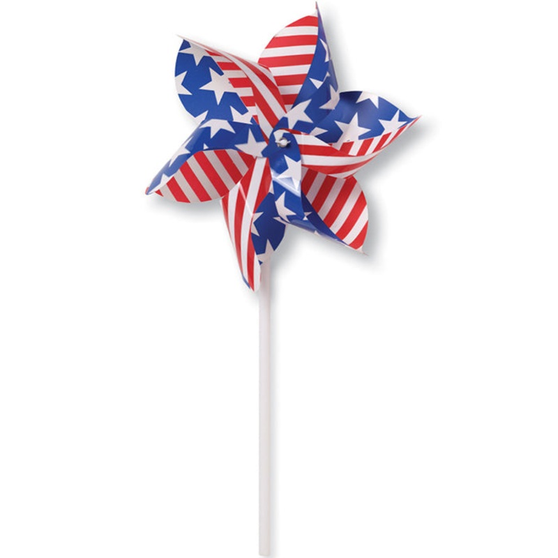 12 pc Bulk Patriotic Pinwheel