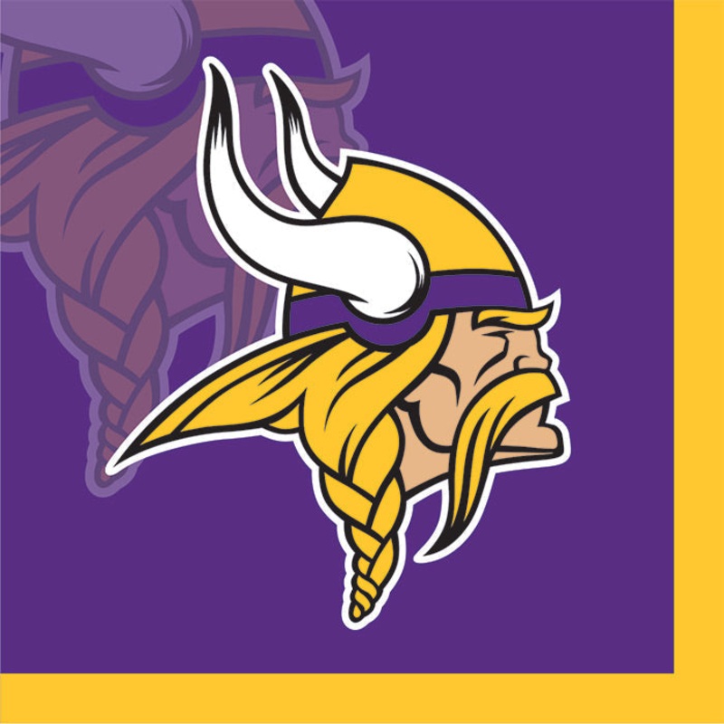 192 pc Bulk Minnesota Vikings Beverage Napkins