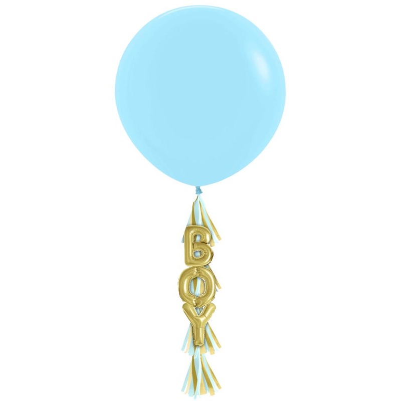 36" Latex Balloon w/Tassel - Boy