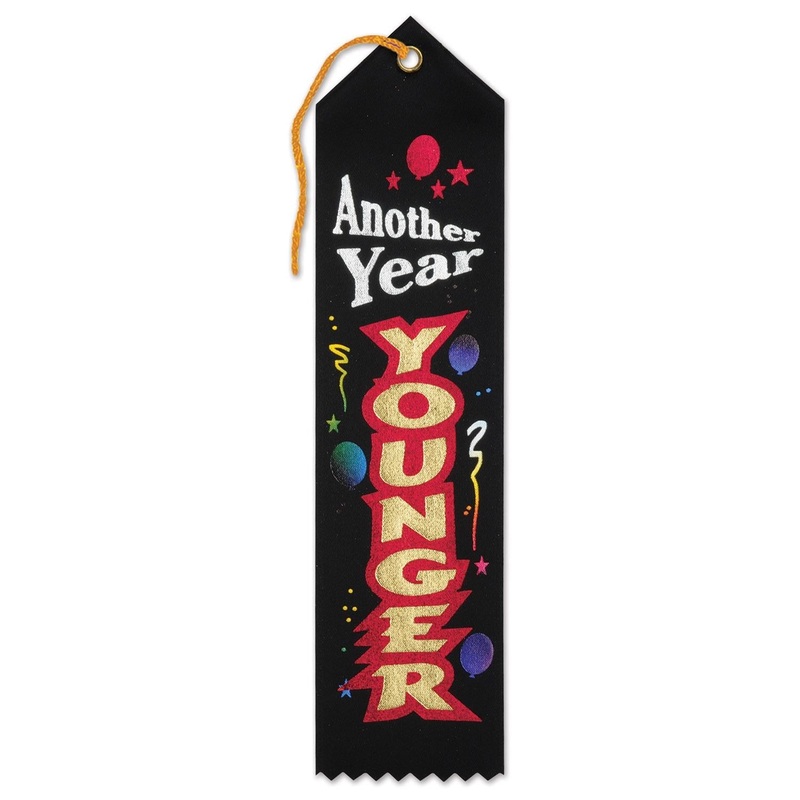 6 Pack Beistle Another Year Younger Award Ribbon