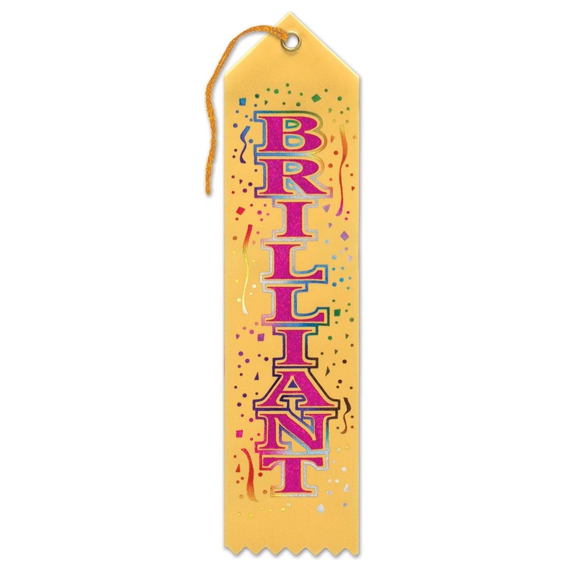 6 Pack Beistle Brilliant Award Ribbon