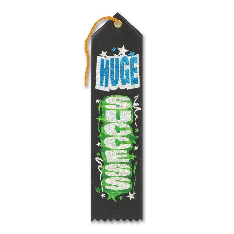 6 Pack Beistle Huge Success Award Ribbon