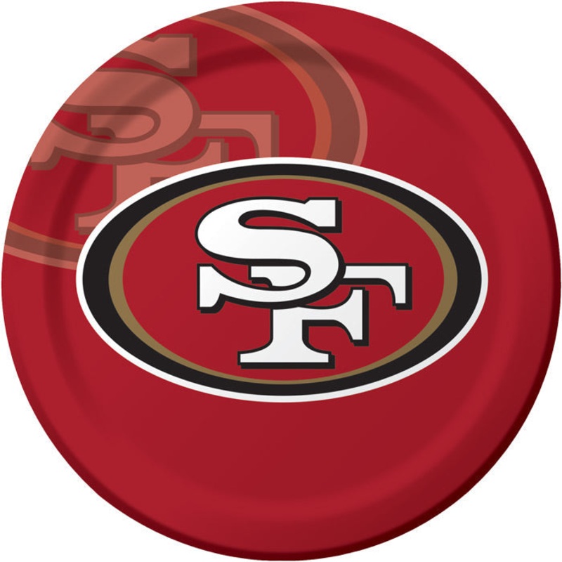 96 pc Bulk San Francisco 49ers Dinner Plates