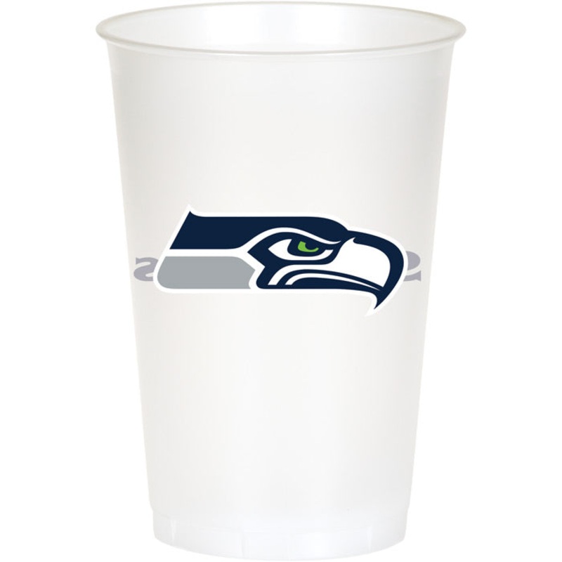 96 pc Bulk Seattle Seahawks 20 oz Plastic Cups