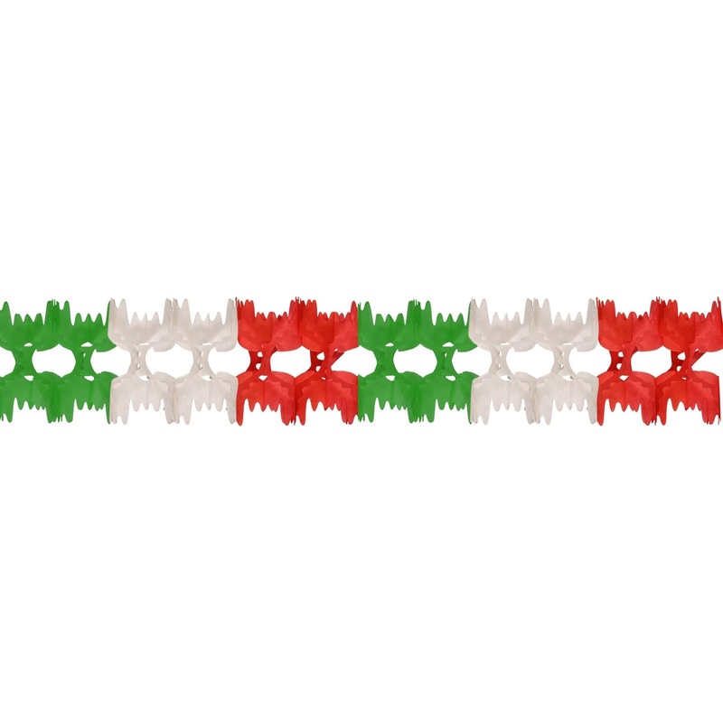 12 Pack Beistle Fiesta Pageant Garland - red - white - green