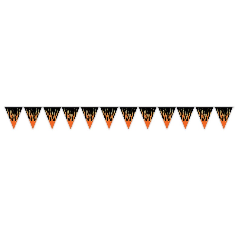 12 Pack Beistle Flame Party Pennant Banner