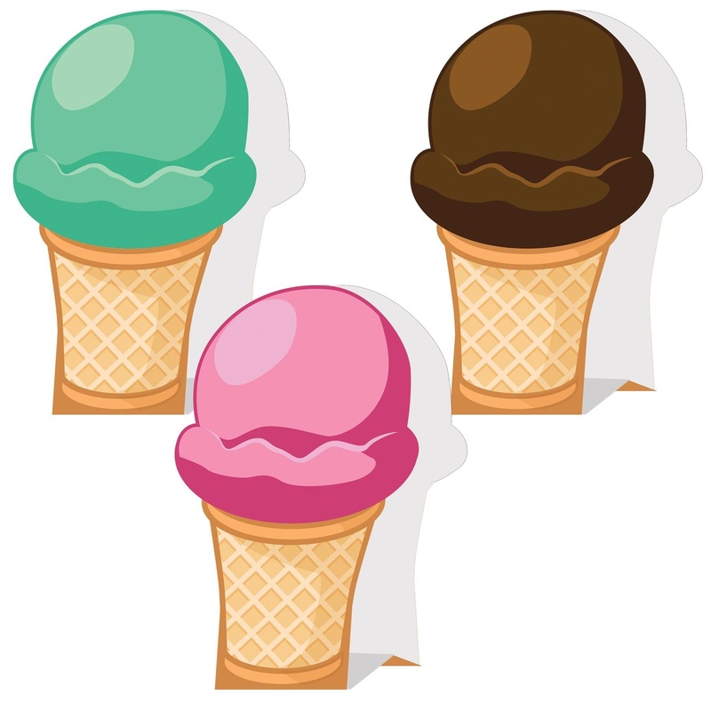 36 Pack Beistle 3-D Ice Cream Party Centerpieces