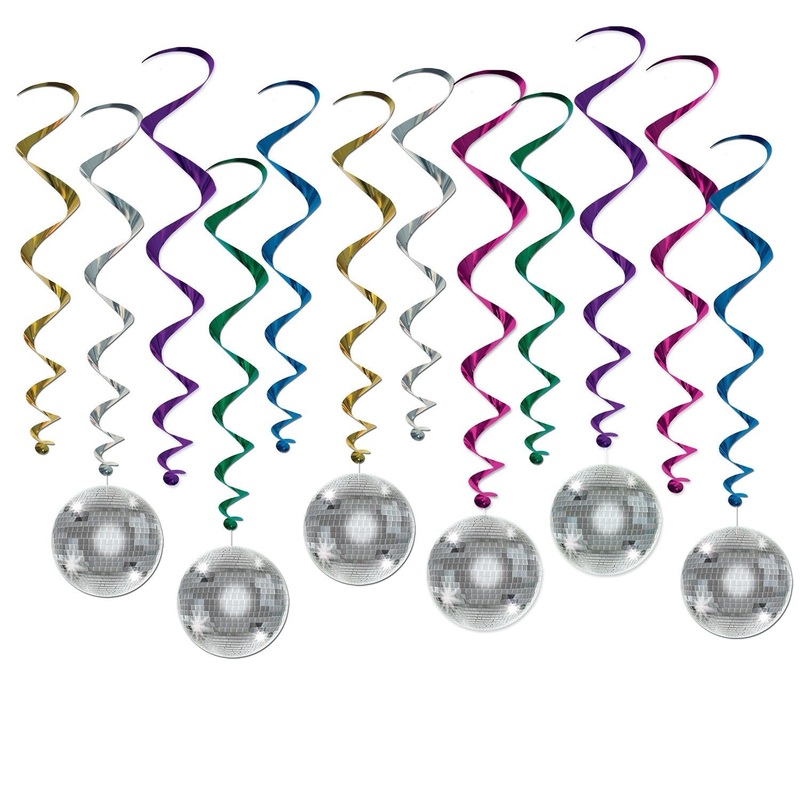 72 Pack Beistle Disco Ball Party Whirls
