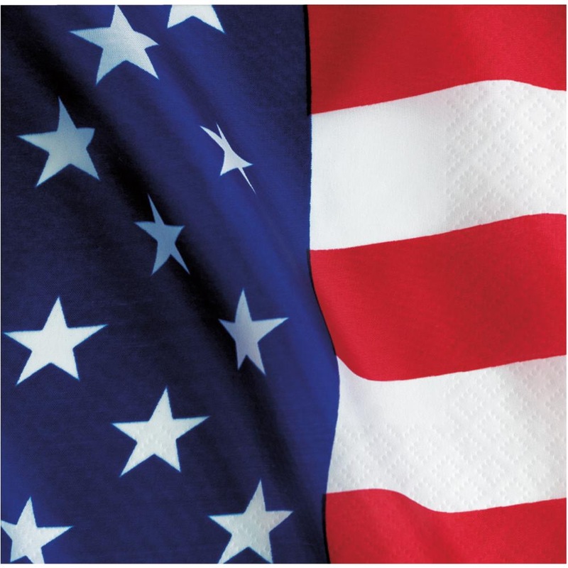 Stars & Stripes Beverage Napkin (16/Pkg)