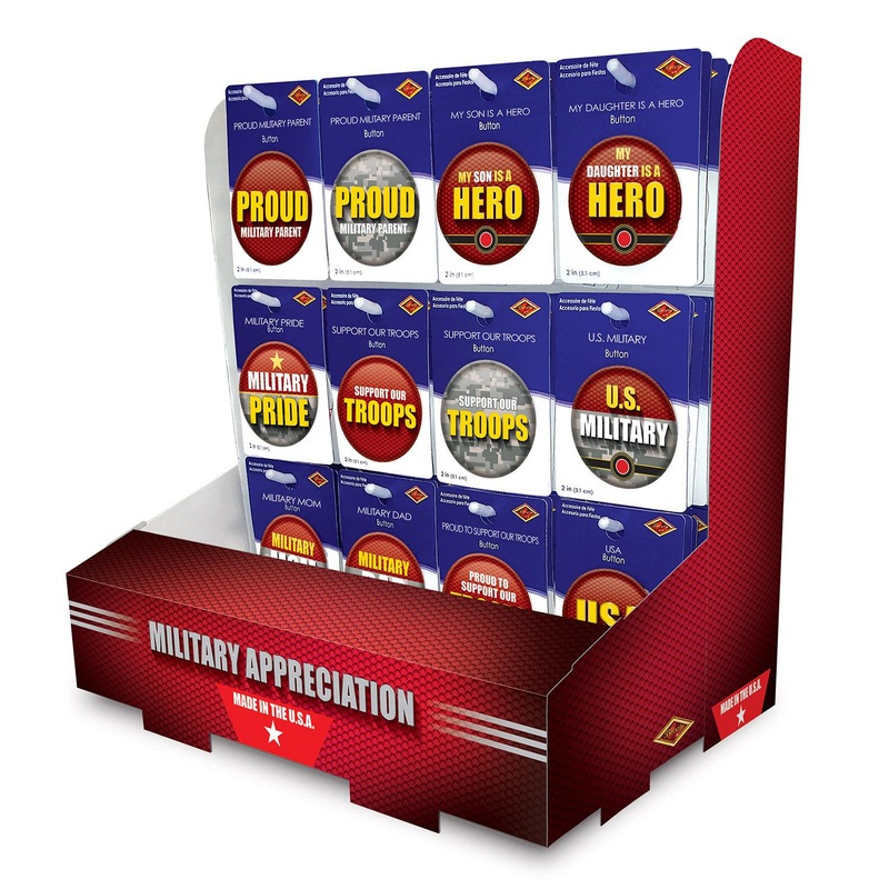 108 Piece Beistle Marines Military Appreciation Counter Display