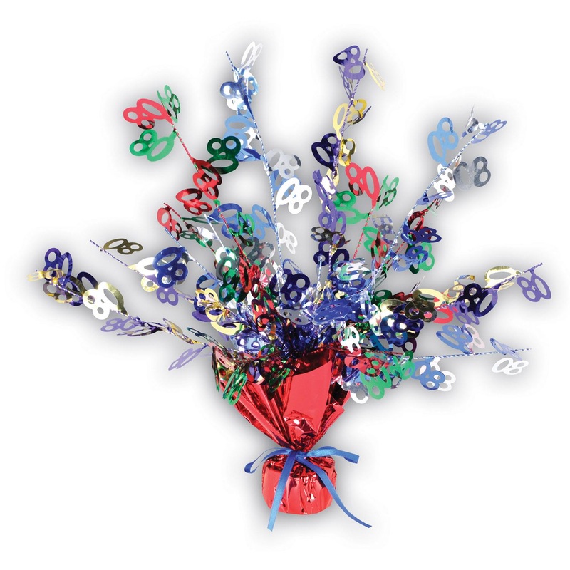 12 Pack Beistle 80th Birthday Party Centerpiece