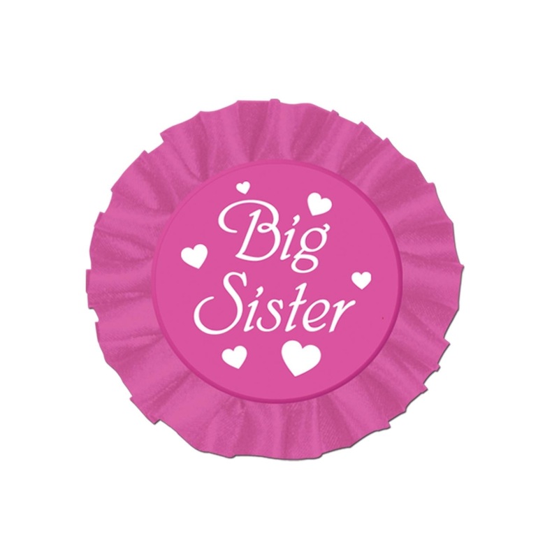 12 Pack Beistle Big Sister Satin Button