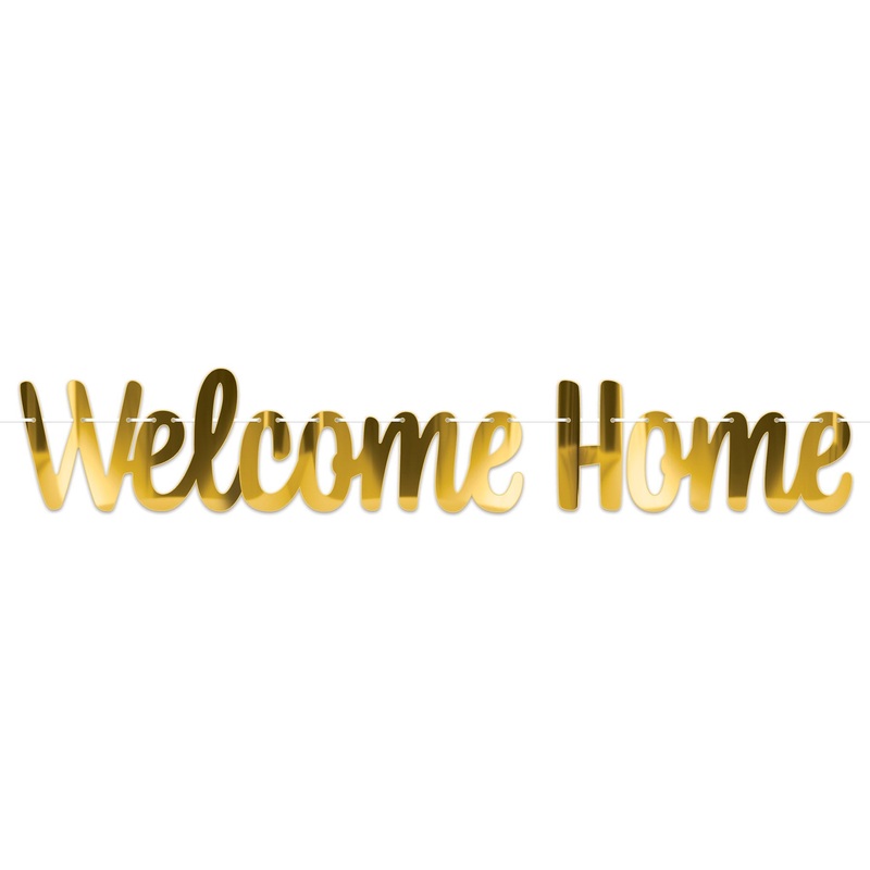 12 Pack Beistle Foil Welcome Home Streamer