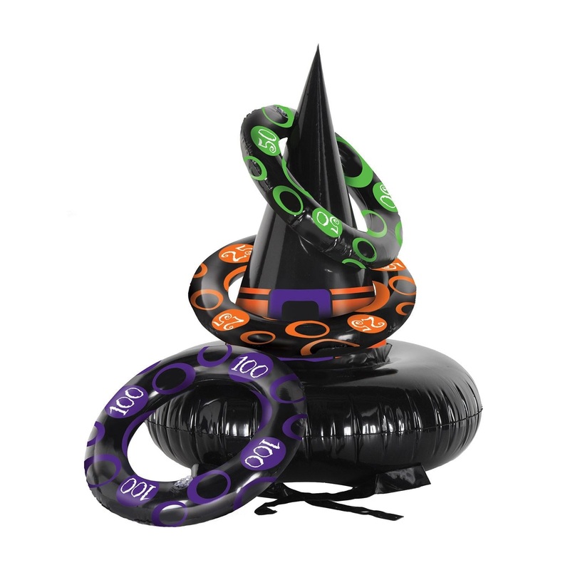 12 Pack Beistle Halloween Inflatable Witch Hat Ring Toss
