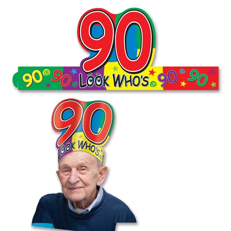 24 Pack Beistle Look Who's 90 Headband
