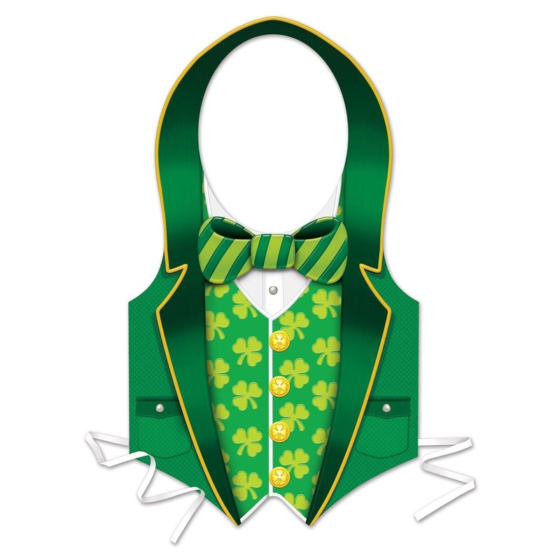 24 Pack Beistle St. Patrick's Day Plastic St Patrick Vest