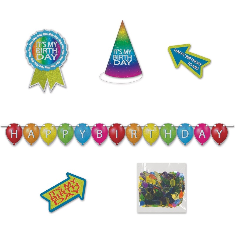 6 Pack Beistle Birthday Desktop 6 Piece Party Pack Kit