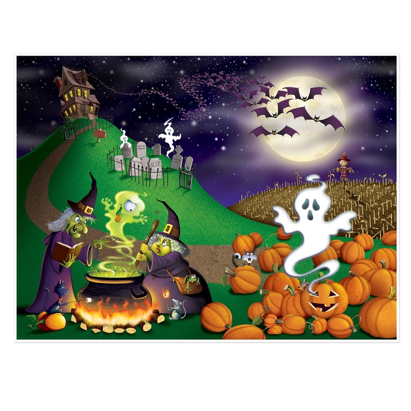 6 Pack Beistle Halloween Insta-Mural Decoration