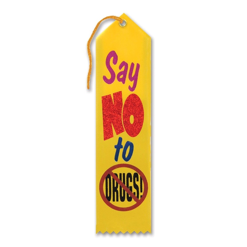 6 Pack Beistle Say No To Drugs Award Ribbon