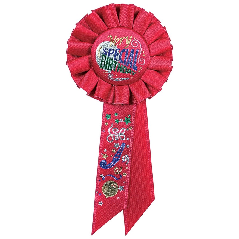 6 Pack Beistle Very Special Birthday Rosette